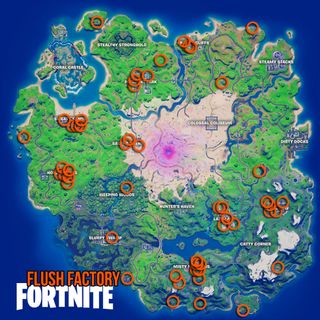 Fortnite toilets locations map