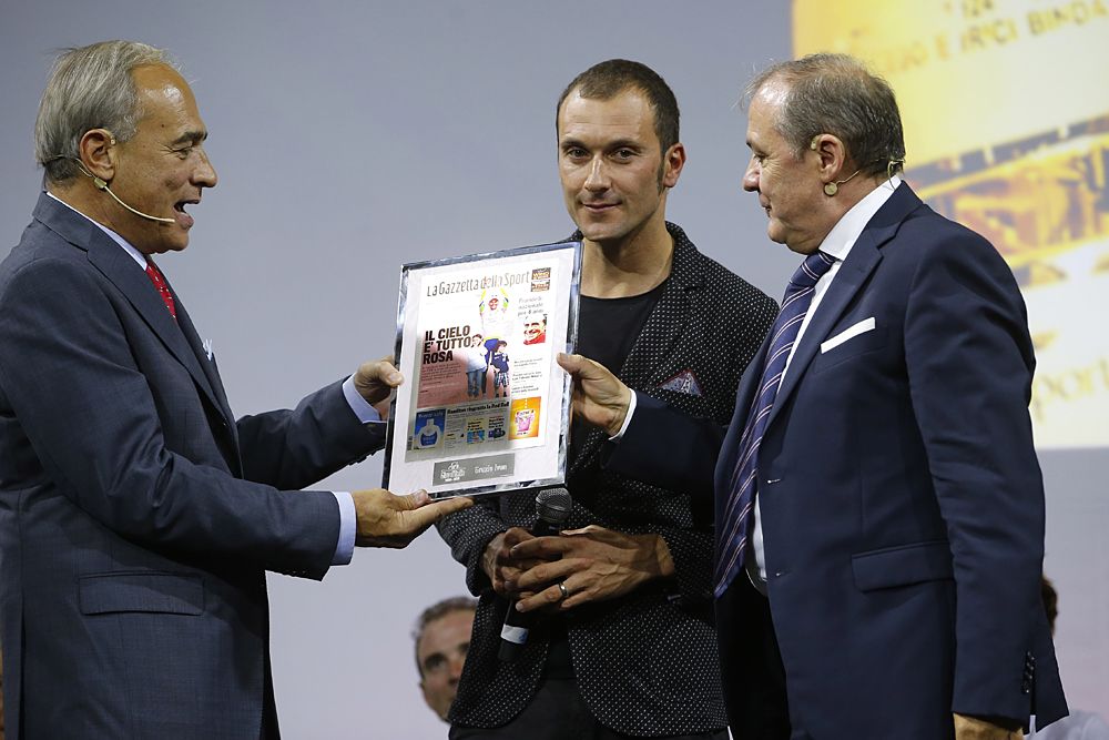 Ivan Basso at the Giro presentation
