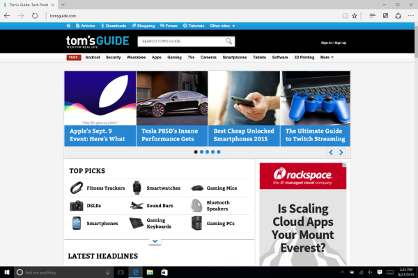 pin website to start menu windows 10