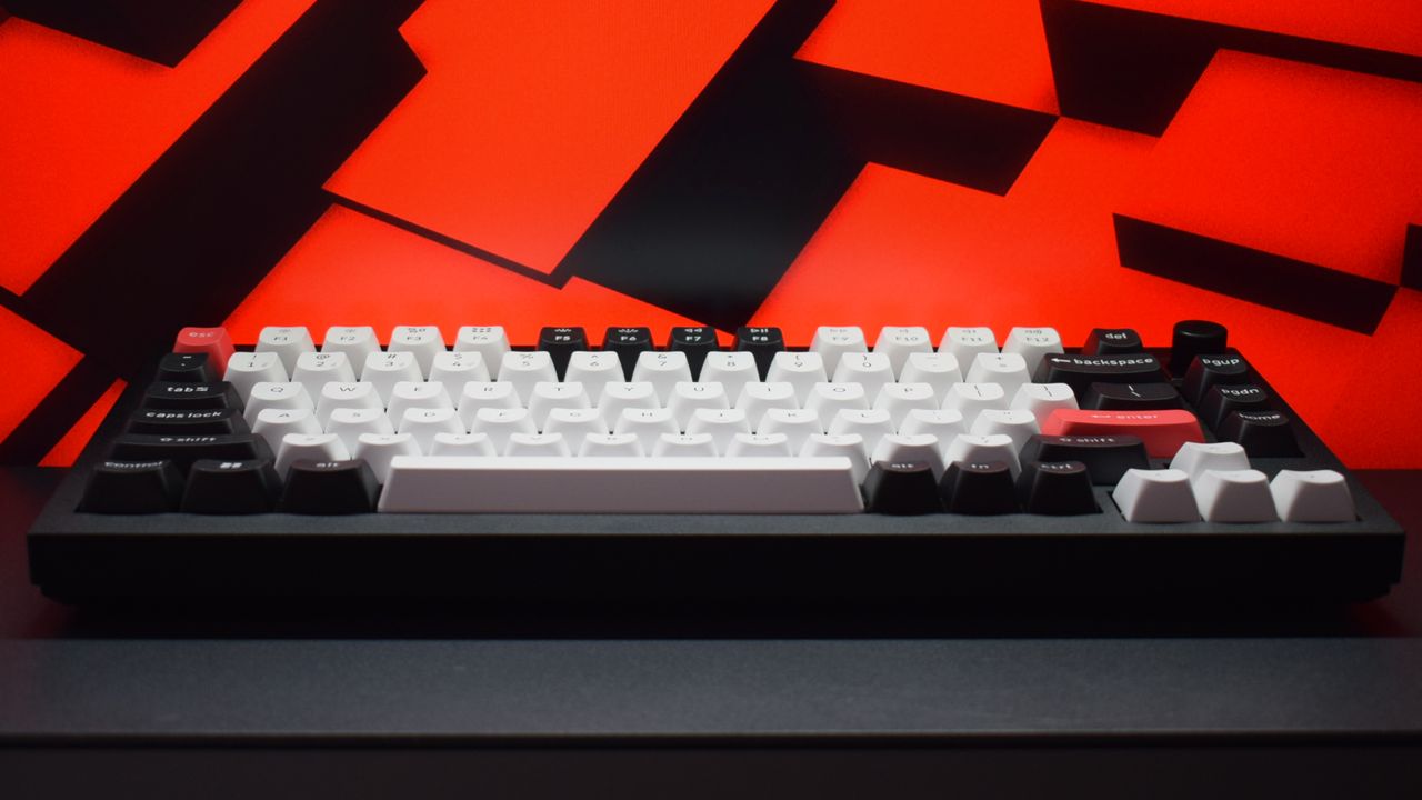 Photograph of the Keychron Q1 HE wireless keyboard