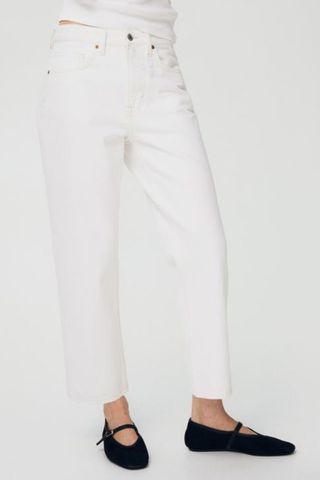 H&M Straight High Cropped Jeans