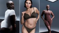 Three models wearing the new M&S Body collection