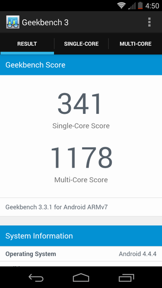 Geekbench 3: Moto G 2014