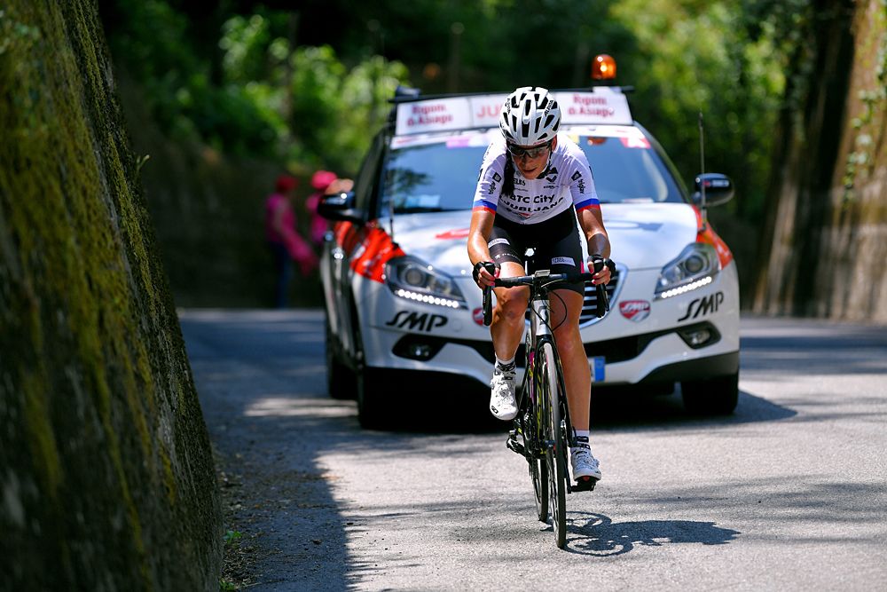 Eugenia Bujak of Slovenia and Team BTC City Ljubljana stage 3 at the Giro Rosa