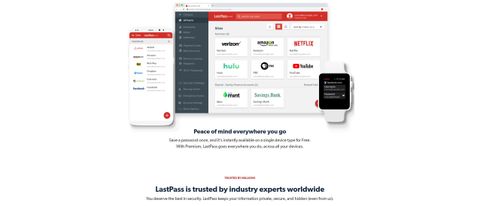 Interfaccia web di LastPass