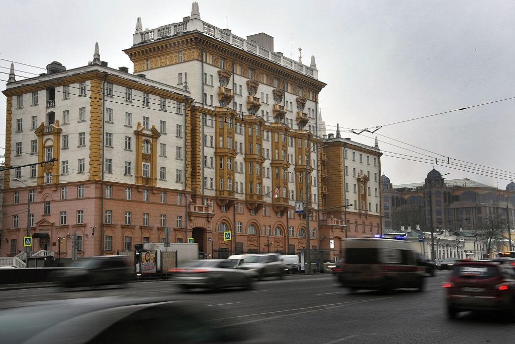 The U.S. embassy in Moscow.