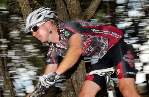 Aaron Elwell (High Gear) on a high speed descent