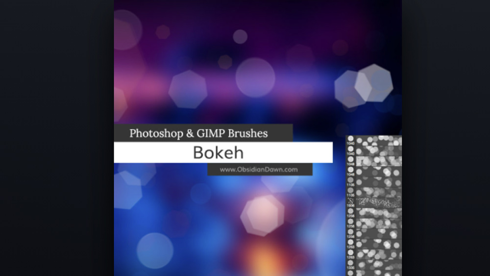 best free photoshop brushes: Bokeh brushes