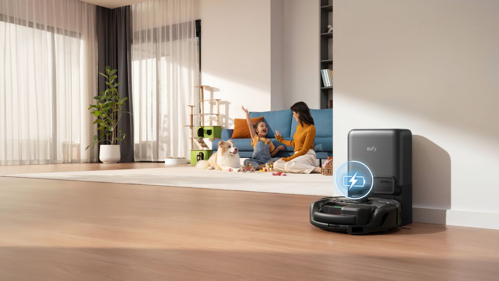 eufy E20 vacuum lifestyle shot