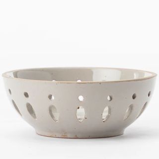 Gray Stoneware Berry Bowl