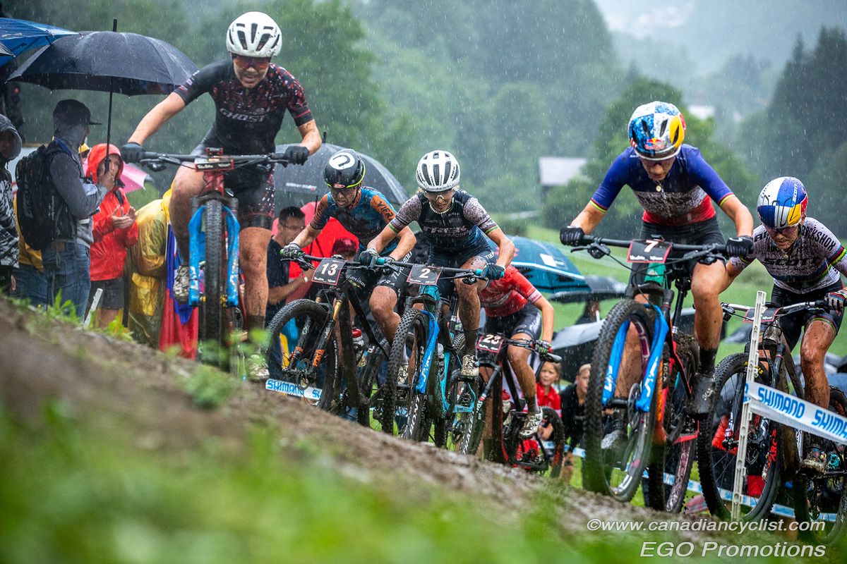 Sina Frei (Ghost Factory Racing), Jolanda Neff(Trek Factory Racing XC), Pauline Ferrand Prevot(Canyon Factory), Kate Courtney (Scott-SRAM MTB Racing).