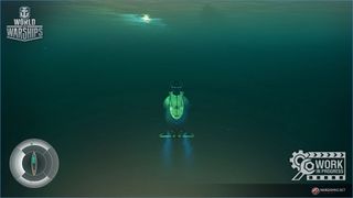 While fully submerged, your surroundings are only revealed with each ping of your sonar, making travelling at depth more than a little bit tense.