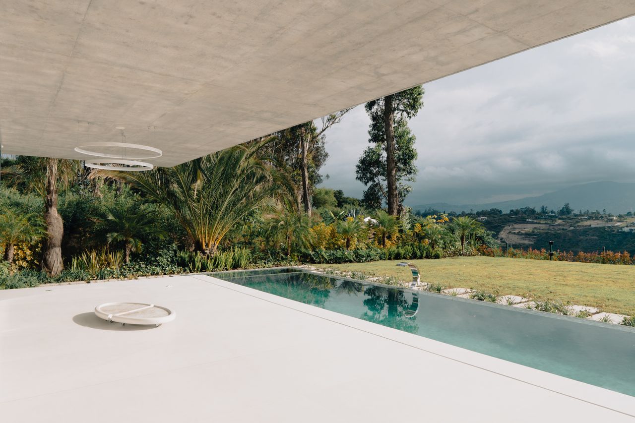 view from Magnolia house in Ecuador