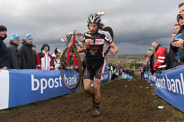 New Zealand's Alexander Revell has attracted the attention of Belgian 'cross fans, particularly with his mustache.