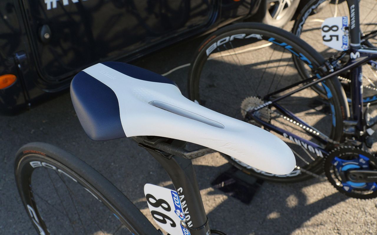 Paula Andrea Patino raced with a team-issue Fizik Antares saddle