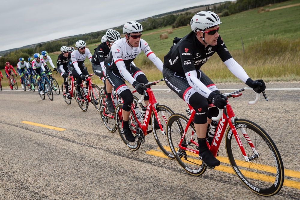 Trek spent the day controlling the pace on the front