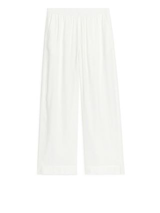 Celana Linen Campuran - Putih - Arket Gb
