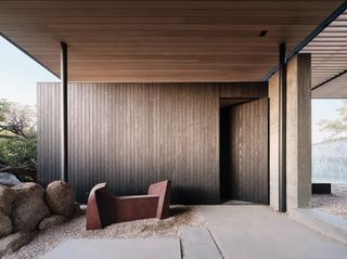 Sculpture, nature and architecture at High Desert Retreat by Aidlin Darling Design