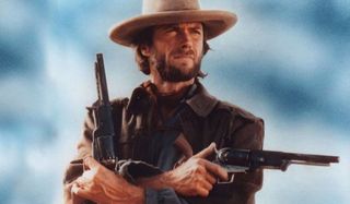 The Outlaw Josey Wales Clint Eastwood Josey rides with two guns