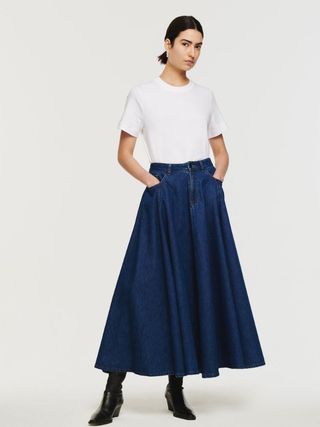 Luna Volume Ankle Length Skirt