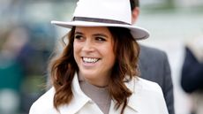 Princess Eugenie attends day 2 'Style Wednesday' of the Cheltenham Festival at Cheltenham Racecourse on March 13, 2024