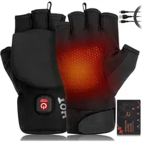 YongGfte Heated Fingerless Gloves for Men Women
