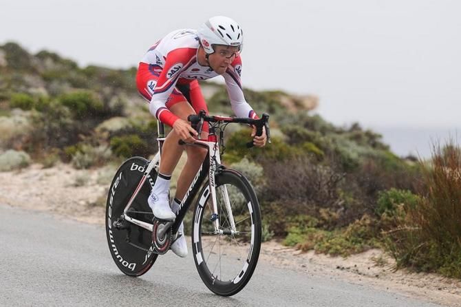 Harry Carpenter (Euride Racing) used his SA Institute skin suit to rocket to second-place