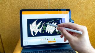 iPad Air (2020) review - apple pencil in action