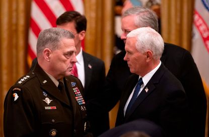 Gen. Mark Milley and Mike Pence