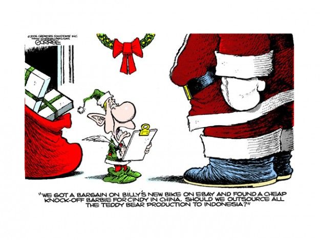 Santa&amp;#039;s belt-tightening