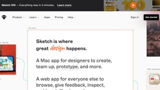 Website screenshot for Sketch