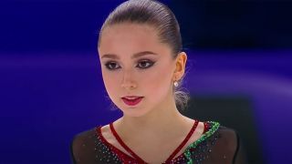 Screenshot of Kamila's pre-Olympics performance.