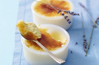 Lavender creme brulee