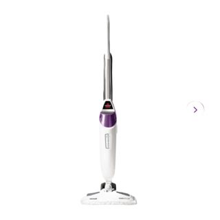 Bissell powerfresh pet scubbing and sanitising steam mop, white and purple