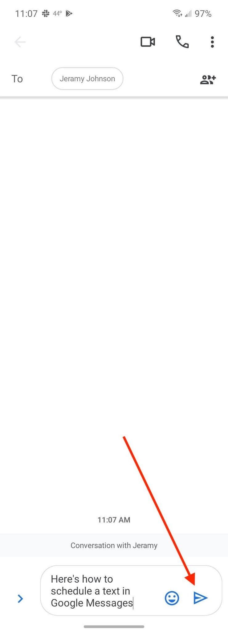 How To Schedule Texts Google Messages Step