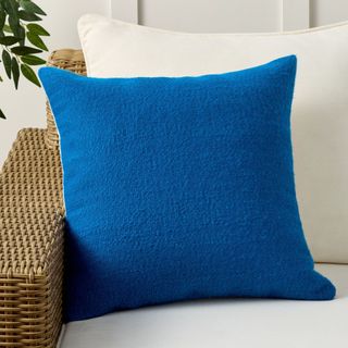 Blue Outdoor Pillow