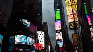 Digital signage on buildings