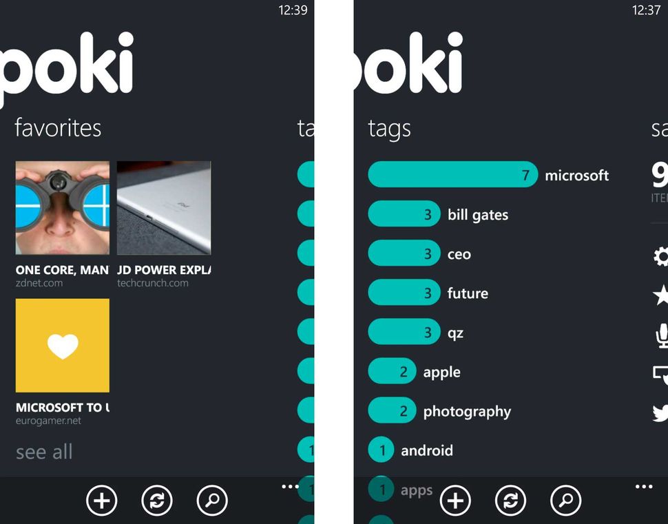 Poki is a stunning, feature packed Pocket app for Windows Phone that