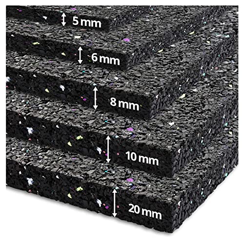 Etm Anti-Vibration Washing Machine Mat - Soundproof Mat for Appliances | Thick Rubber | Sound and Impact Absorbing | Thickness: 10mm - 60 X 100 Cm