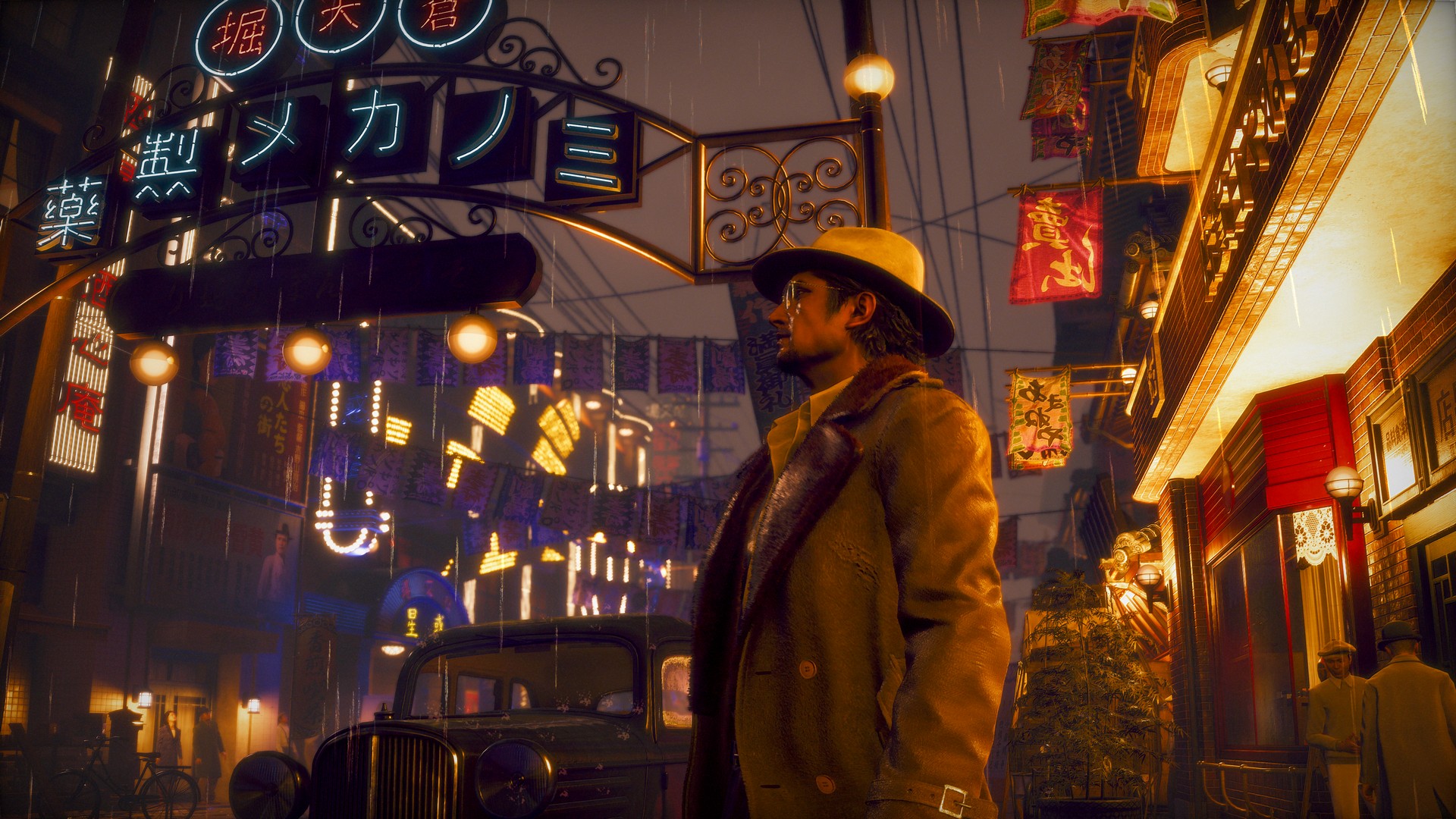 Gazing at the neon-lit streets of Osaka in Stranger Than Heaven