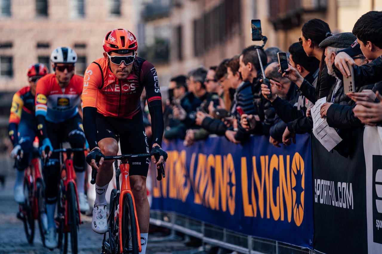 Luke Rowe at the start of Milan-San Remo