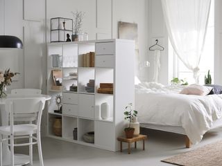 Ikea Kallax room divider idea