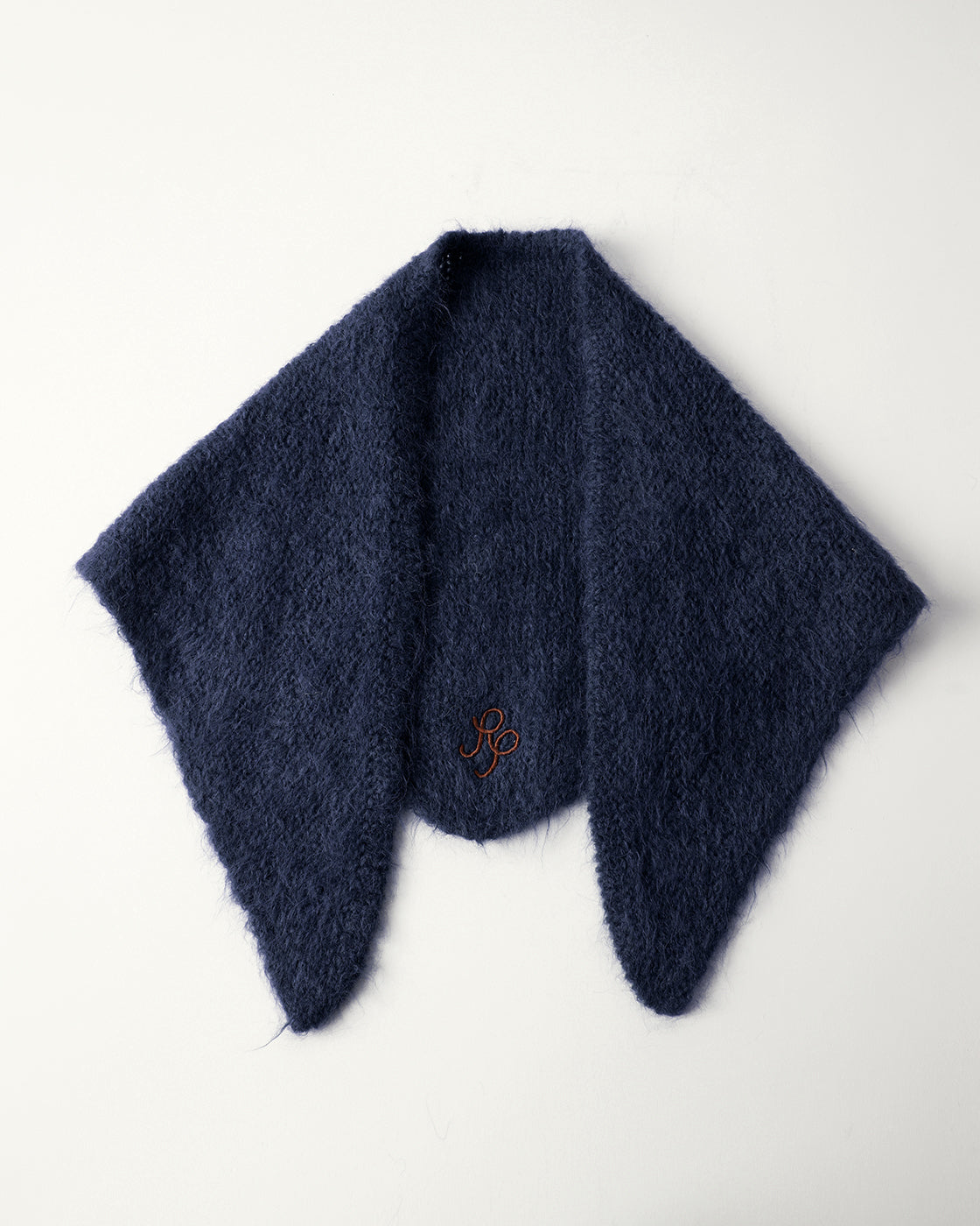 Triangle Scarf Alpaca Blend Navy