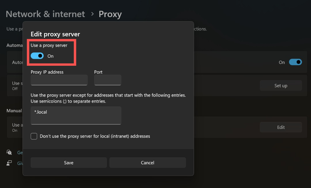 How to set up a proxy server