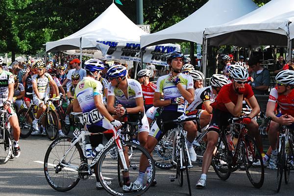 The Team Type 1 riders await the start