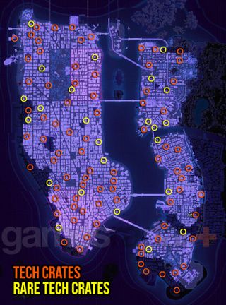 Spider-Man 2 Tech Crates locations map
