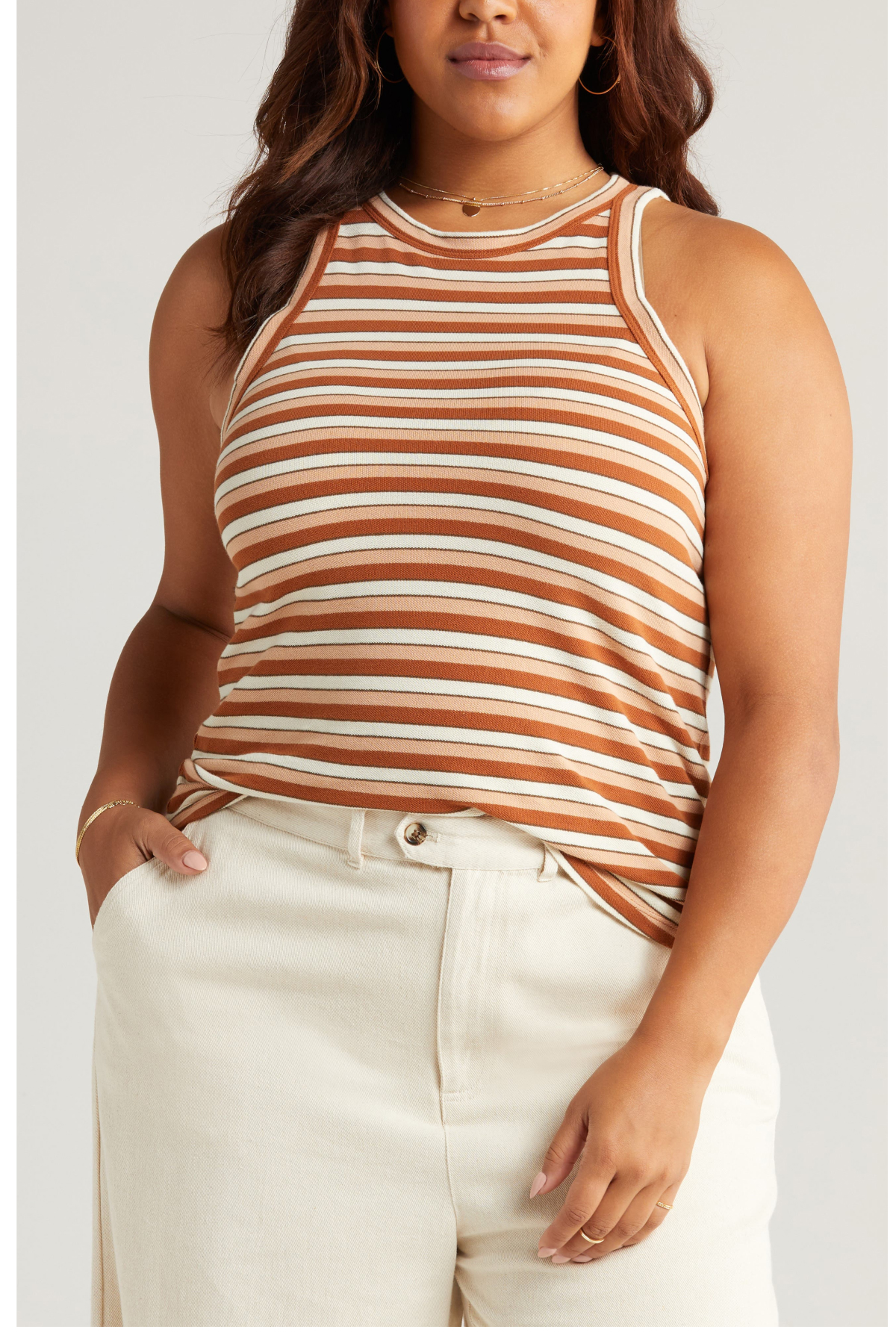 Treasure & Bond Texture Stripe Tank