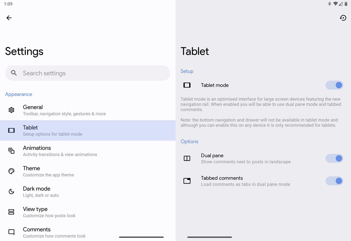 Sync For Reddit Settings