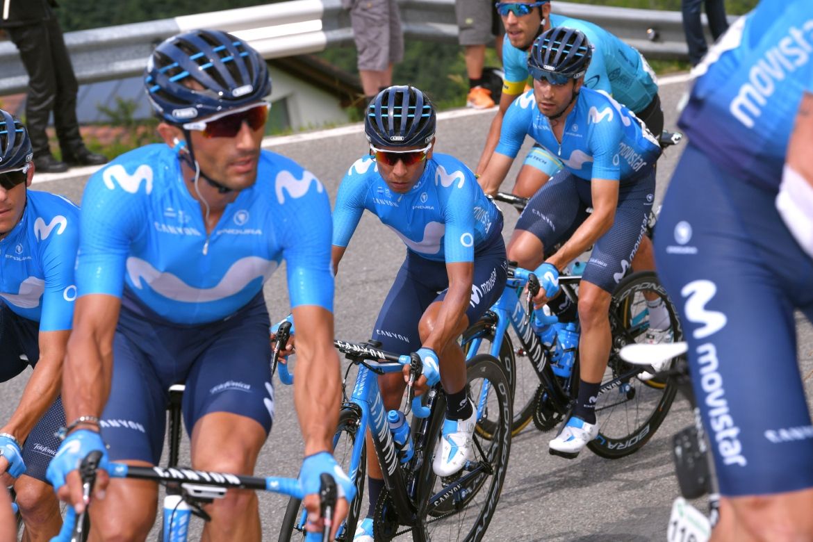 Movistar band together on stage 7 of the Tour de Suisse