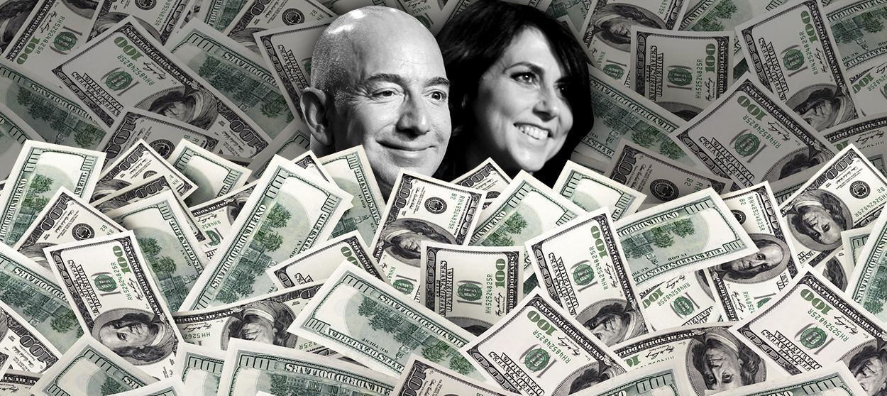 Jeff and MacKenzie Bezos.